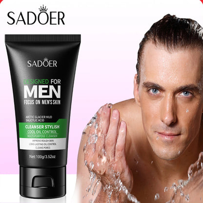 Revitalize Your Skin with Our Refreshing Men's Facial Cleanser - Deep Cleansing, Moisturizing & Pore Tightening Formula!